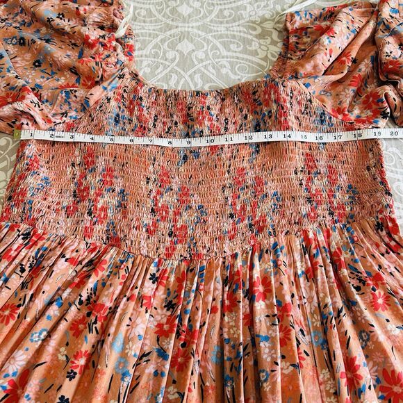 Jessica Simpson Dress Women 2X Canyon Sunset Blooming Pastures Midi Prairie NWT - Picture 4 of 11